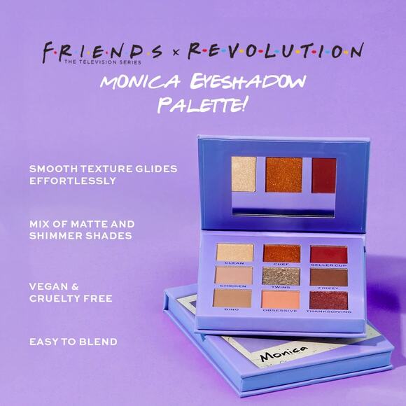 Makeup Revolution X Friends Monica Eyeshadow Palette NEW - Picture 1 of 6
